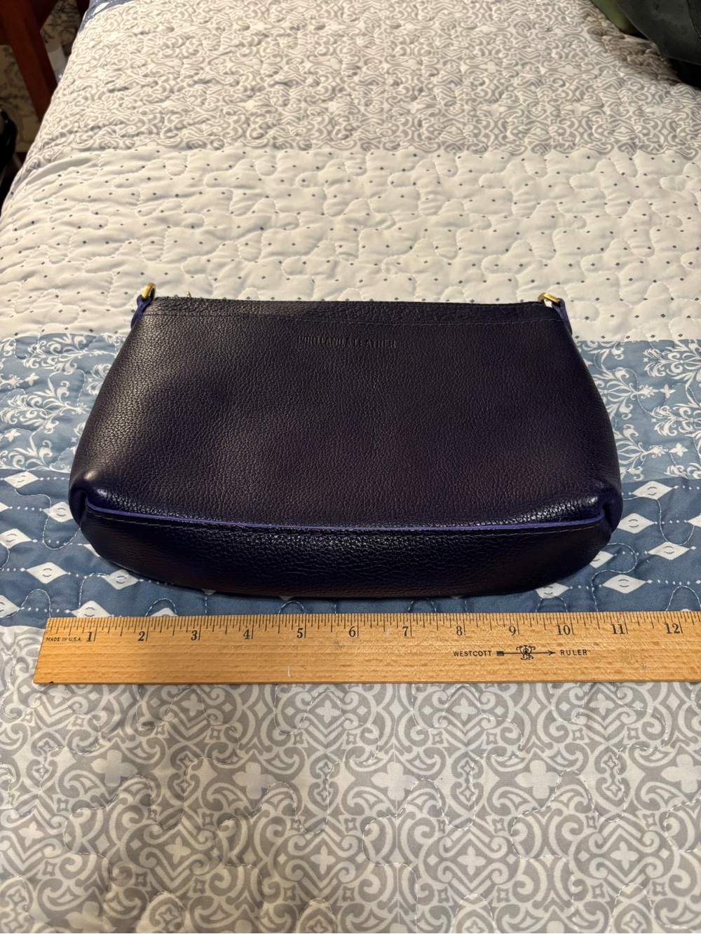 Portland Leather cobalt classic poppy